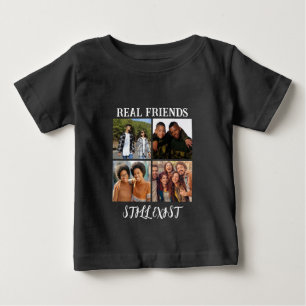 Camiseta De Bebé Temp fotográfico personalizado "Los verdaderos ami