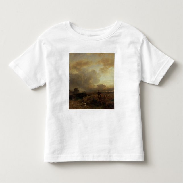 Camiseta De Bebé Tempestad de truenos en el campo, 1857 del claro (Anverso)
