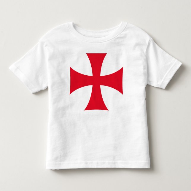 Camiseta De Bebé Templar Cross Toddler Tee Shirt (Anverso)