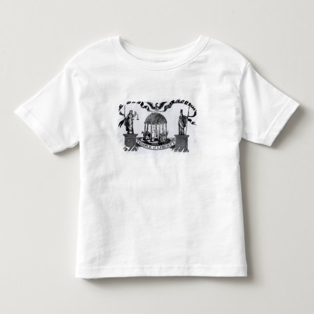 Camiseta De Bebé Templo de la libertad, 1834 (Anverso)