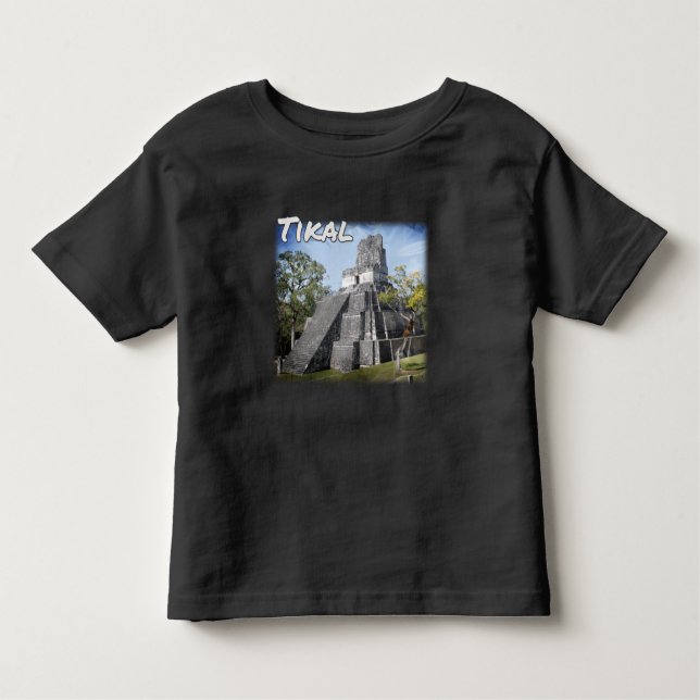 Camiseta De Bebé Templo de Ruinas Tikal de Guatemala (Anverso)
