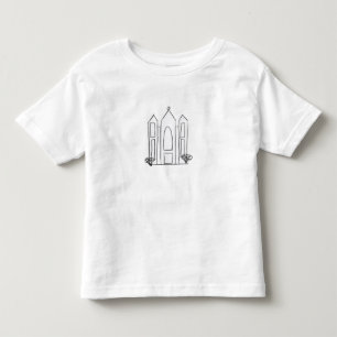 Camiseta De Bebé Templo LDS Salt Lake City simple mormón moderno
