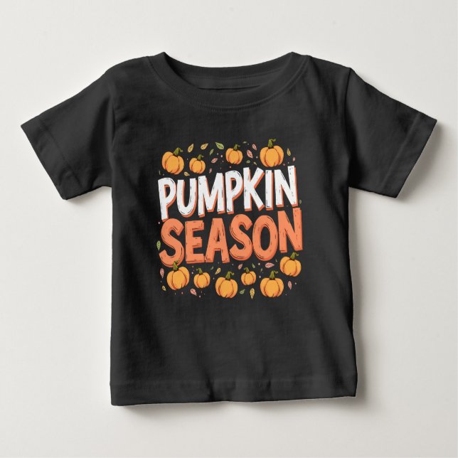 Camiseta De Bebé Temporada de calabaza (Anverso)