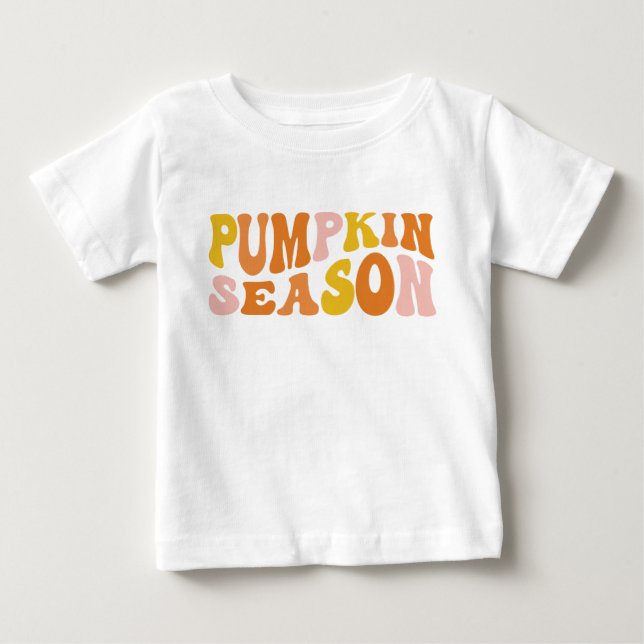 Camiseta De Bebé Temporada de calabaza (Anverso)