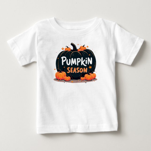Camiseta De Bebé Temporada de calabazas, Día de Acción de Gracias (Anverso)