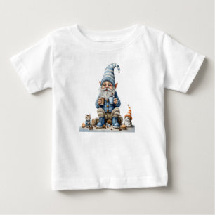 Camiseta De Bebé Temporada de Gnome e invierno