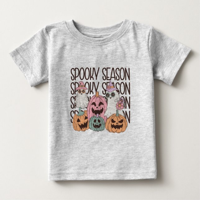 Camiseta De Bebé Temporada de Halloween Spooky (Anverso)