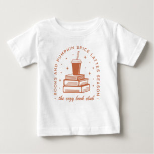 Camiseta De Bebé Temporada de libros y calabazas