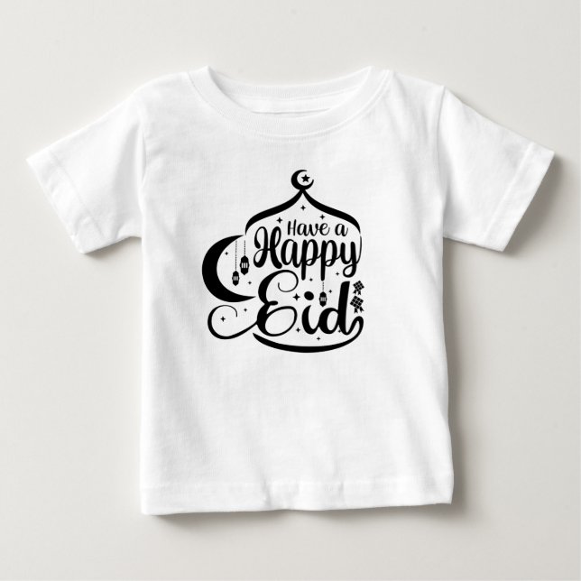 Camiseta De Bebé Ten un Eid feliz - Eid Mubarak (Anverso)