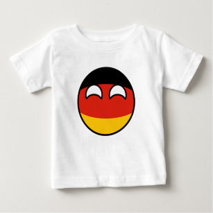 Camiseta De Bebé Tendencia divertida Geeky Alemania Countryball