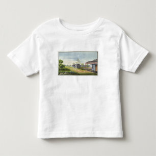Camiseta De Bebé Tendiendo plantas de té (w/c en el papel)