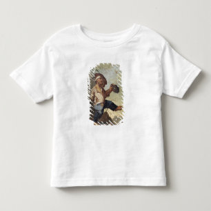 Camiseta De Bebé Tenencia enana un jarro (aceite en la lona