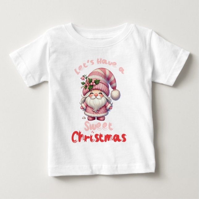 Camiseta De Bebé Tengamos una dulce Navidad niños (Anverso)