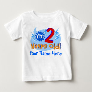 Camiseta De Bebé ¡Tengo 2 años! (Personalizar con el nombre del niñ