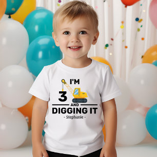 Camiseta De Bebé Tengo 3 años y me gusta 3 cumpleaños niño 3 años