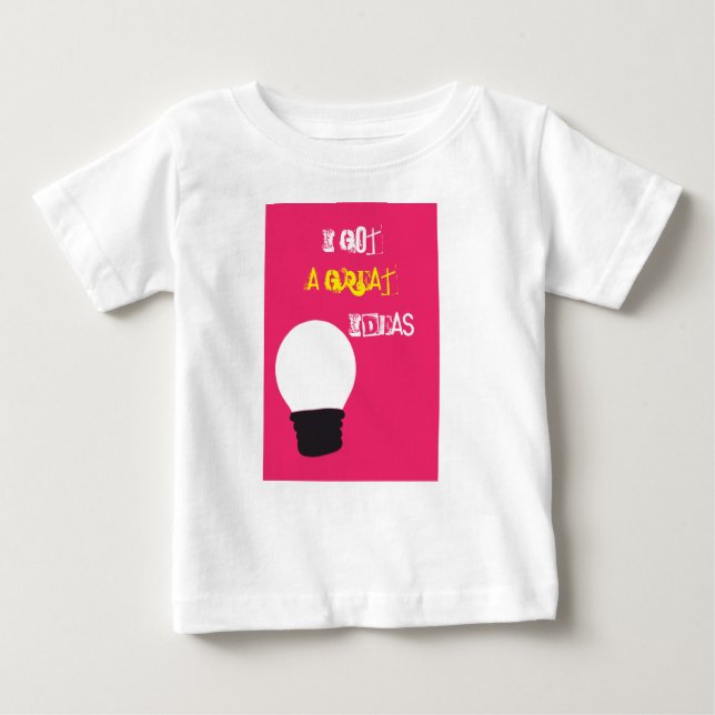 Camiseta De Bebé Tengo grandes ideas (Anverso)