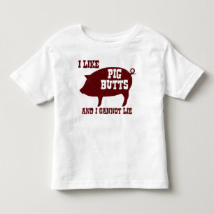 Camiseta De Bebé Tengo gusto de extremos del cerdo y no puedo