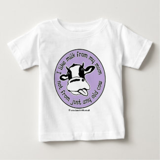Camiseta De Bebé Tengo gusto de la leche de mi mamá no apenas