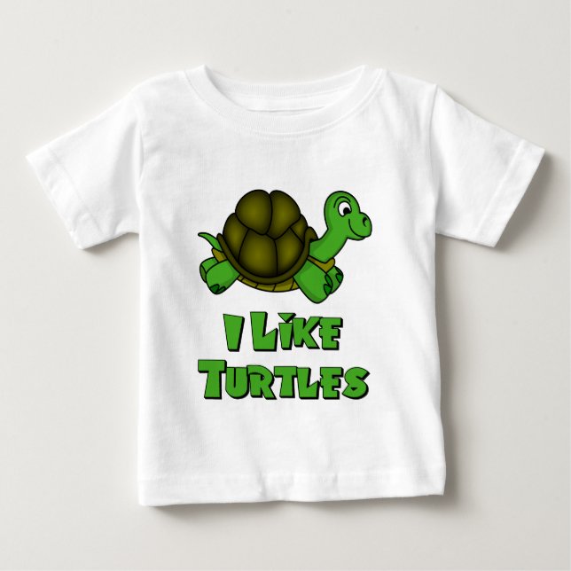 Camiseta De Bebé Tengo gusto de tortugas (Anverso)