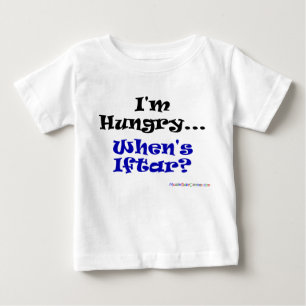 Camiseta De Bebé Tengo hambre. ¿cuándo es iftar?