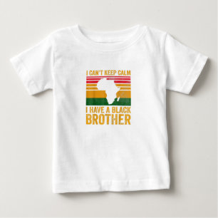 Camiseta De Bebé Tengo un hermano negro para la hermana negra Bro