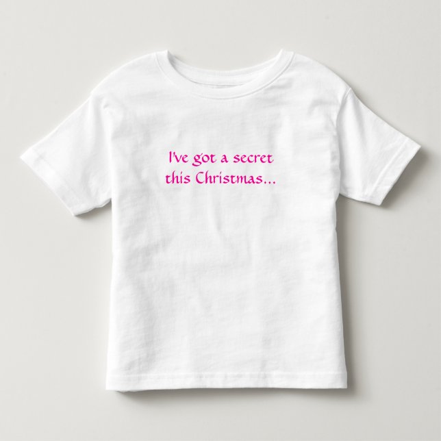 Camiseta De Bebé Tengo un secreto para estos Navidades... (Anverso)