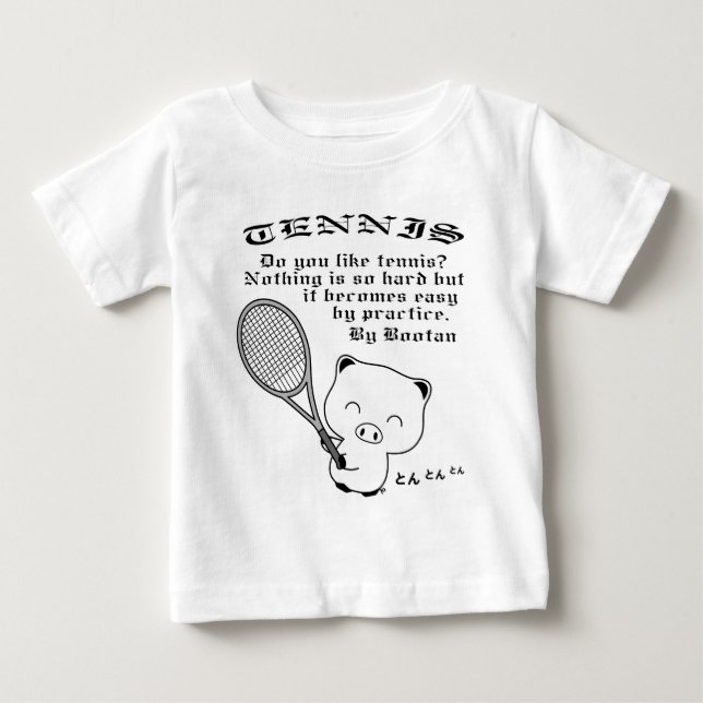 Camiseta De Bebé Tenis (Anverso)