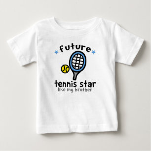 Camiseta De Bebé Tenis Como Hermano