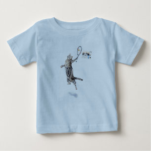 Camiseta De Bebé Tenis de juego de gatos