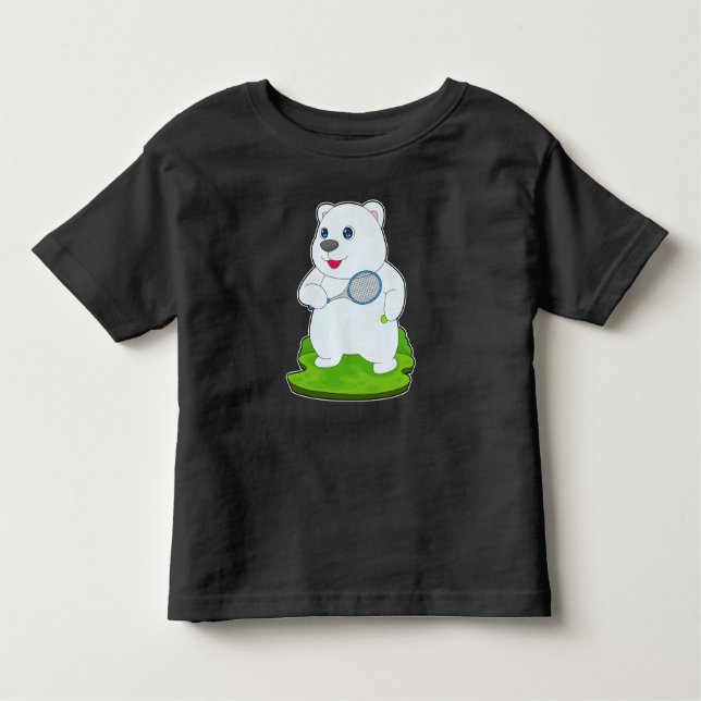 Camiseta De Bebé Tenis de oso polar (Anverso)