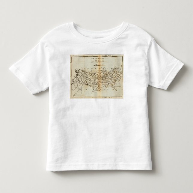 Camiseta De Bebé Tennassee últimamente el territorio al sudoeste (Anverso)