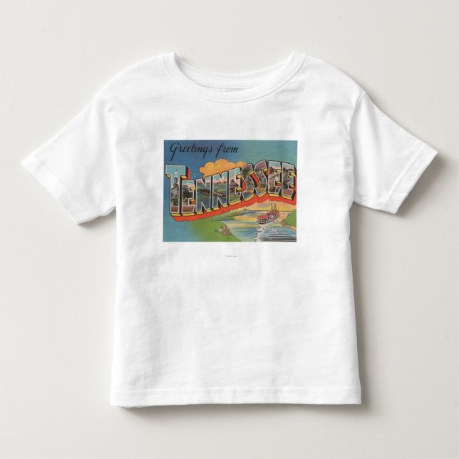 Camiseta De Bebé Tennessee (escena de la barca) (Anverso)