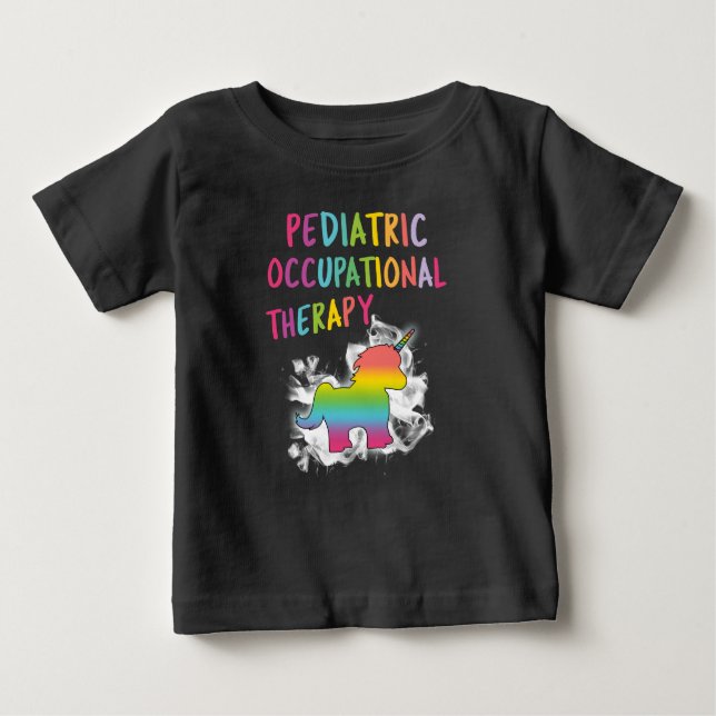 Camiseta De Bebé Terapia profesional pediátrica OT (Anverso)