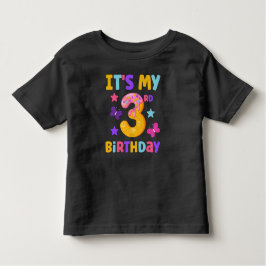 Camiseta De Bebé Tercer cumpleaños