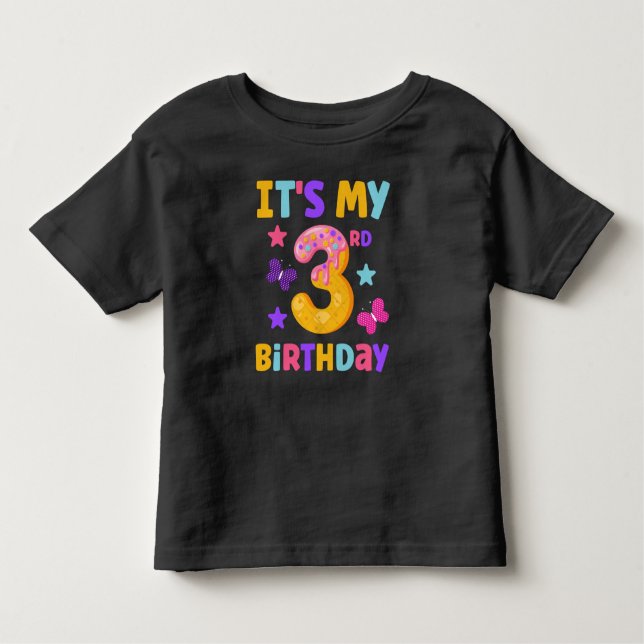 Camiseta De Bebé Tercer cumpleaños (Anverso)