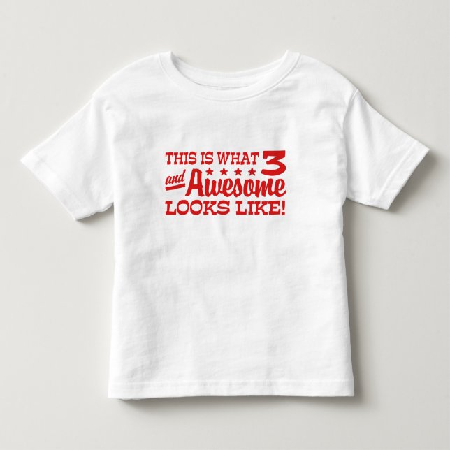 Camiseta De Bebé Tercer cumpleaños (Anverso)