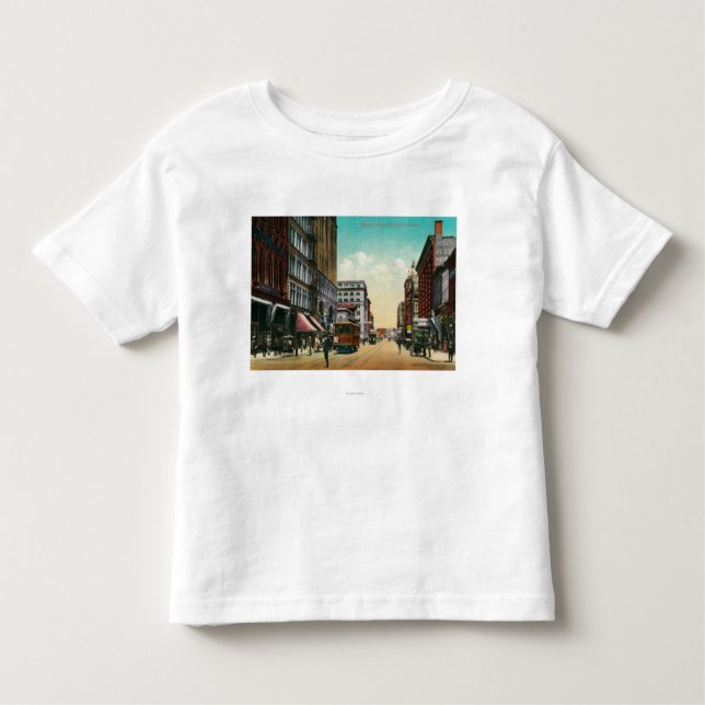 Camiseta De Bebé Tercera calle en Portland, Oregon (Anverso)