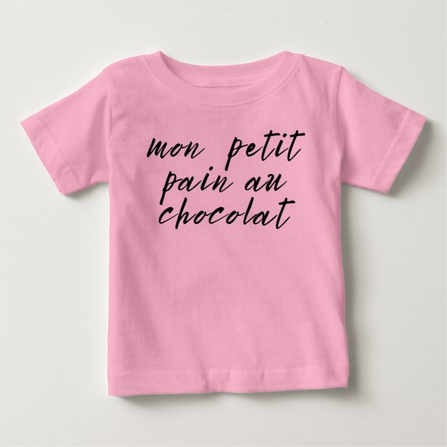 Camiseta De Bebé Término francés lindo de cariño (Anverso)