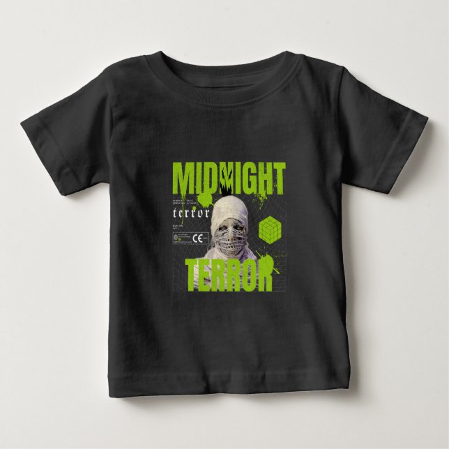 Camiseta De Bebé terorre de medianoche (Anverso)