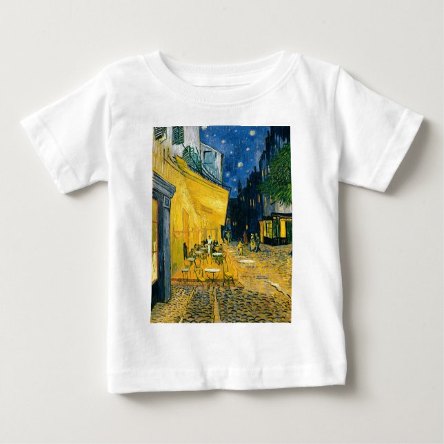 Camiseta De Bebé Terraza del café de Vincent van Gogh el |, Place (Anverso)