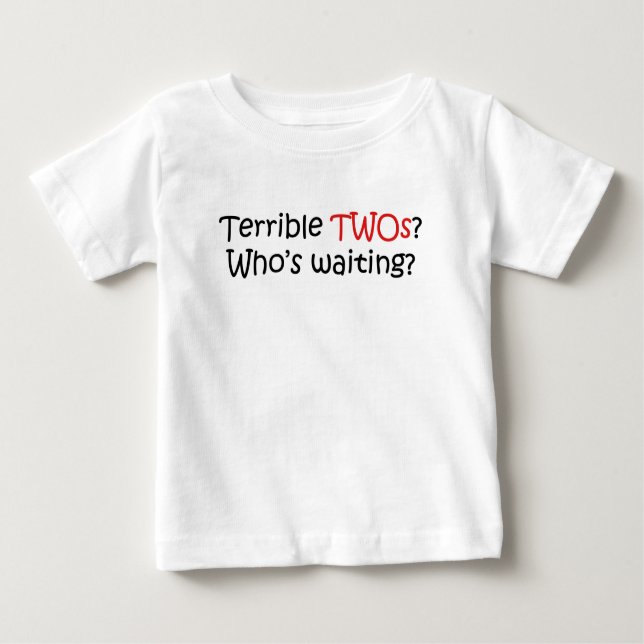 Camiseta De Bebé terrible2s (Anverso)