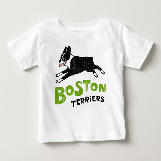 Camiseta De Bebé Terrier de Boston (Anverso)
