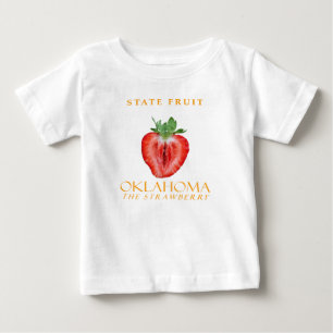Camiseta De Bebé Territorio de Oklahoma Fruta La Fresa
