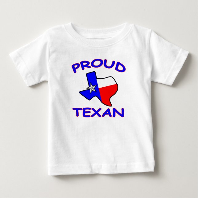 Camiseta De Bebé Texan orgulloso del bebé de Tejas (Anverso)