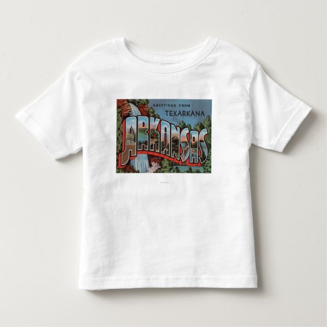 Camiseta De Bebé Texarkana, Arkansas (escena de la cascada) (Anverso)