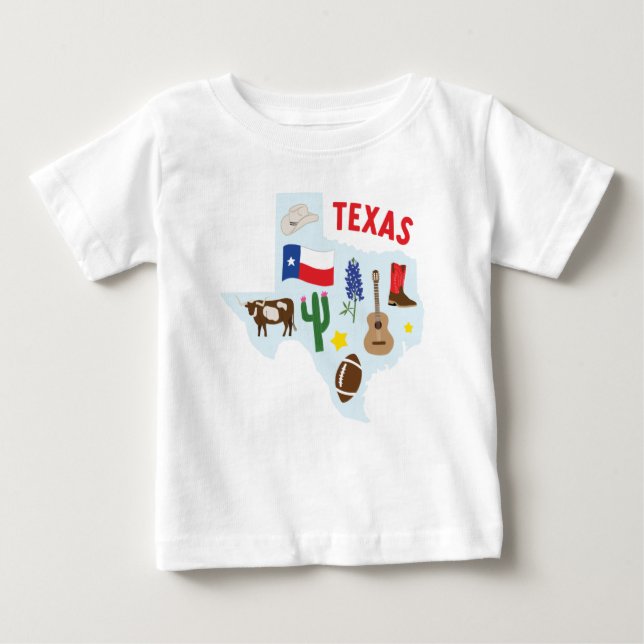 Camiseta De Bebé Texas (Anverso)