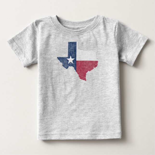 Camiseta De Bebé Texas Lone Star Vintage Austin Dallas Houston (Anverso)