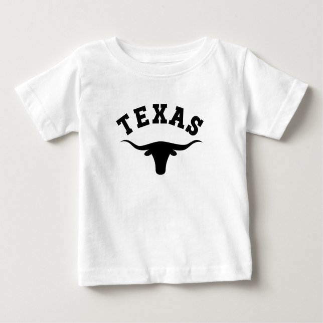 Camiseta De Bebé Texas Longhorn Austin Dallas (Anverso)