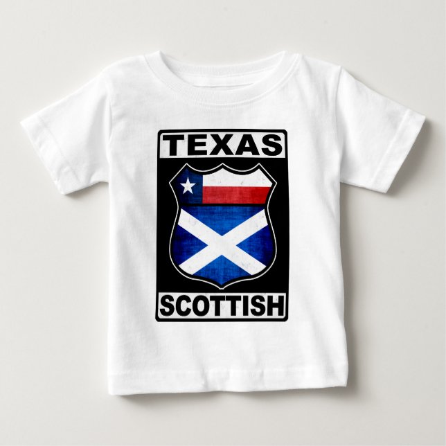 Camiseta De Bebé Texas Scottish American (Anverso)