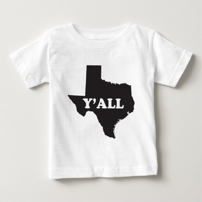 Camiseta De Bebé Texas Yall (Anverso)